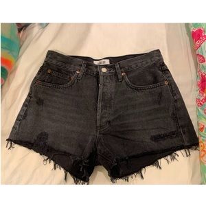 Black Agolde Jean Shorts